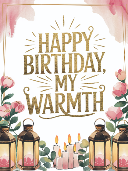 Happy Birthday Watercolor Greeting