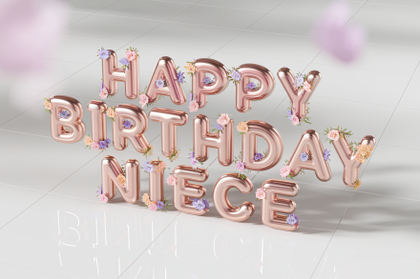Happy Birthday Niece Balloons