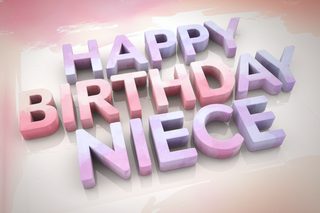 Happy Birthday Niece 3D Render