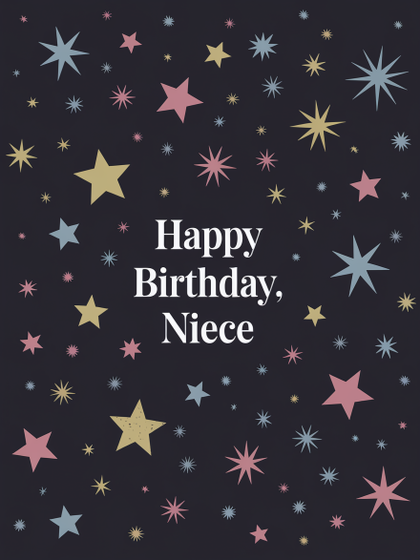 Happy Birthday Niece Greeting Card