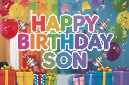 Happy Birthday Son Banner