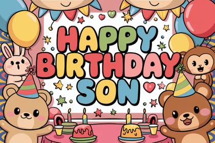 Happy Birthday Son Card