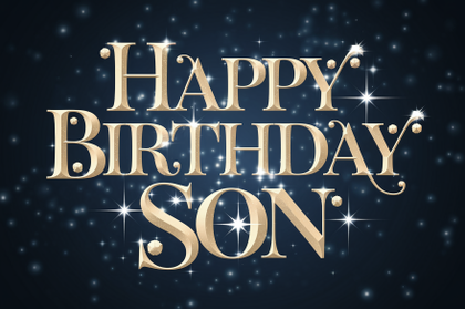 Happy Birthday Son Card Design