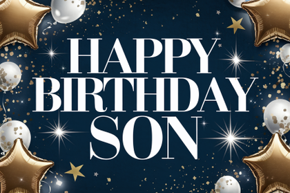 Happy Birthday Son Card Design