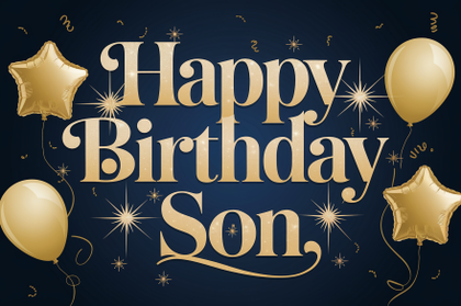 Happy Birthday Son Greeting Card