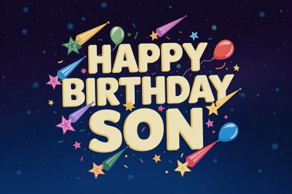 Happy Birthday Son Card