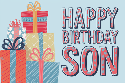 Happy Birthday Son Card Design