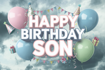 Happy Birthday Son Balloons