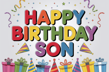 Happy Birthday Son Card Design