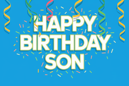 Happy Birthday Son Card