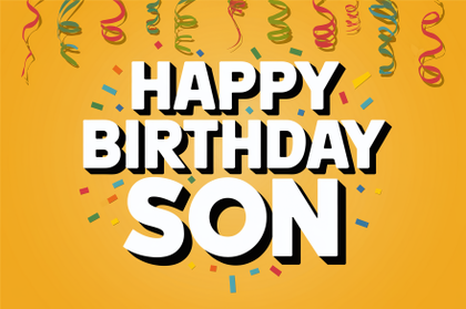 Happy Birthday Son Poster