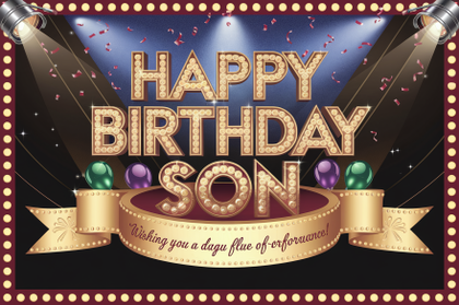 Happy Birthday Son Stage