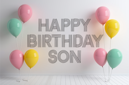 Happy Birthday Son Balloons