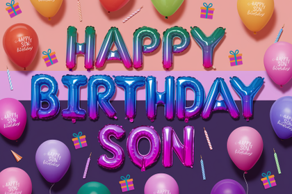 Happy Birthday Son Balloons