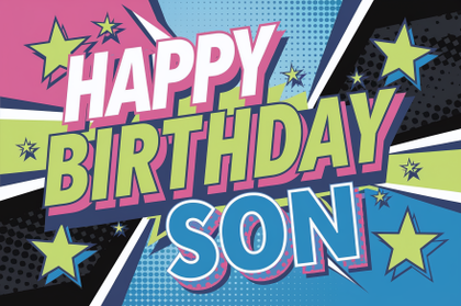 Happy Birthday Son Comic Art