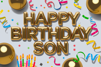 Happy Birthday Son Balloons