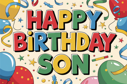 Happy Birthday Son Card