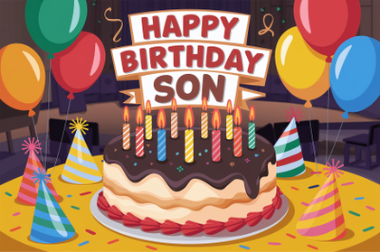 Happy Birthday Son Cake