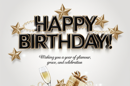 Elegant Birthday Greeting Card Design