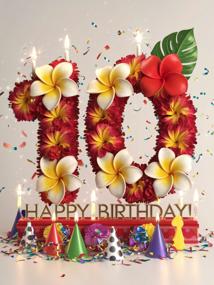 Tenth Birthday Floral Celebration