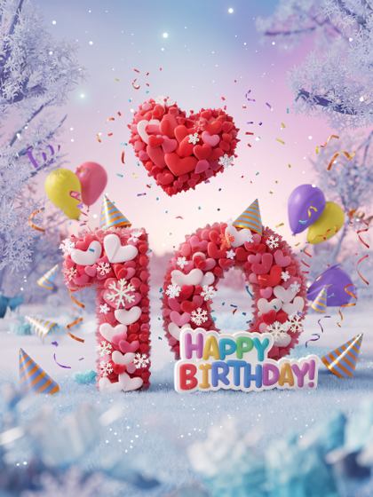 Tenth Birthday Celebration: Winter Wonderland Design