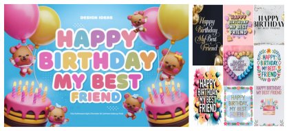 Celebrate Your Best Friend’s Birthday with 38 Free and Fabulous Designs!