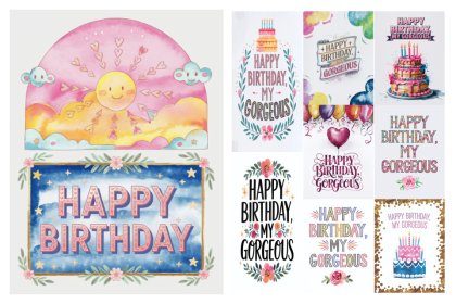 Celebrate “Happy Birthday My Gorgeous” with 11 Stunning Free Designs!