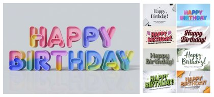 30 Free Happy Birthday Text Designs for Every Celebration!