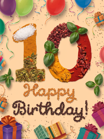 Tenth Birthday Celebration with Spices