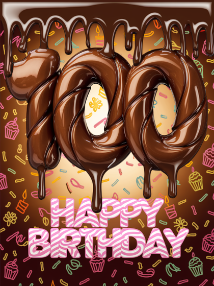 Happy 100th Birthday Chocolate Cake