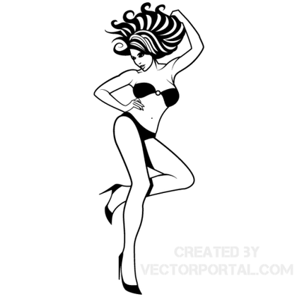 Bikini Vector Clip Art