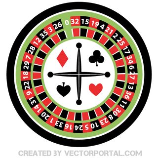 Casino Roulette Wheel Vector