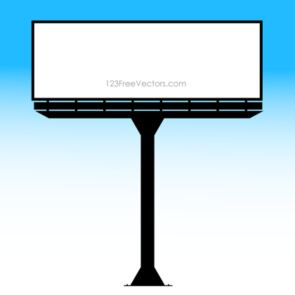 Blank Billboard Vector Template
