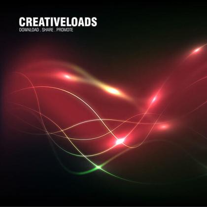 Abstract Glowing Wavy Lines Light Background Vector