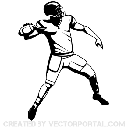 American Football Player Vector
