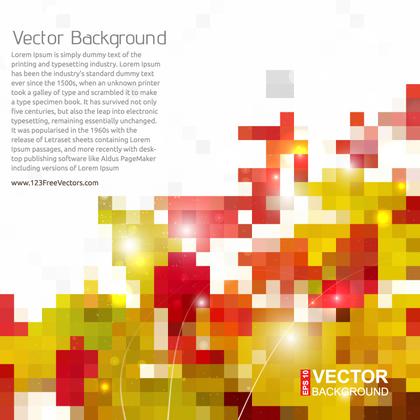 Red Green Square Background Template