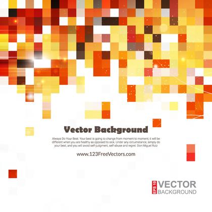 Red Orange Square Background Pattern