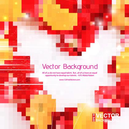 Red Yellow Square Shape Background Clip Art