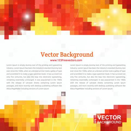 Red Yellow Geometric Square Background Design