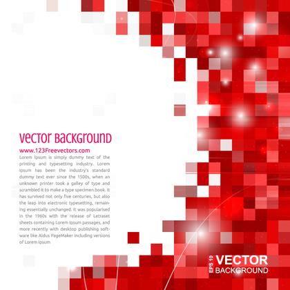 Red Geometric Square Background Clip Art