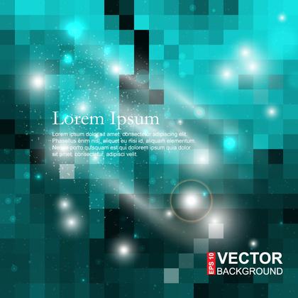 Dark Turquoise Square Background Vector