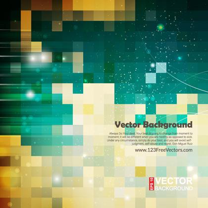 Turquoise Beige Square Background Template