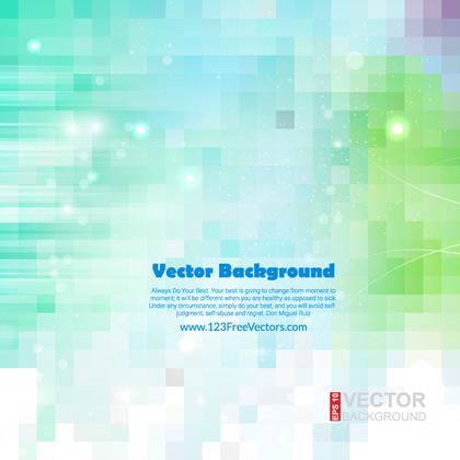 Turquoise Green Square Background Template