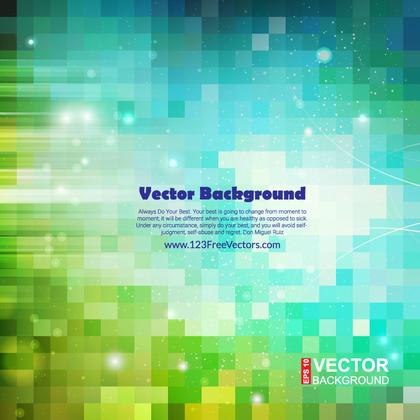 Turquoise Green Abstract Square Background