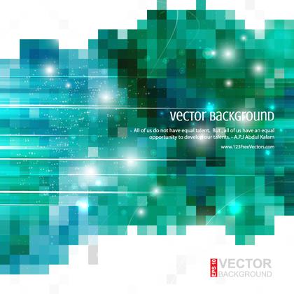 Turquoise Abstract Square Background Illustrator