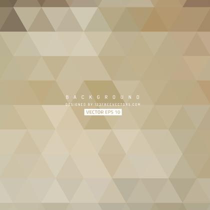 Beige Triangle Vector Background