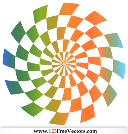 Optical Illusion Backdrop Vector