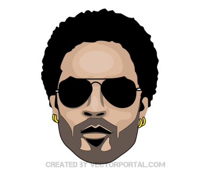 Lenny Kravitz Vector Image