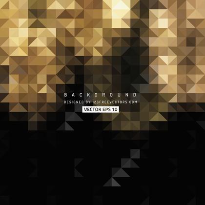 Black Gold Triangle Background Clip Art