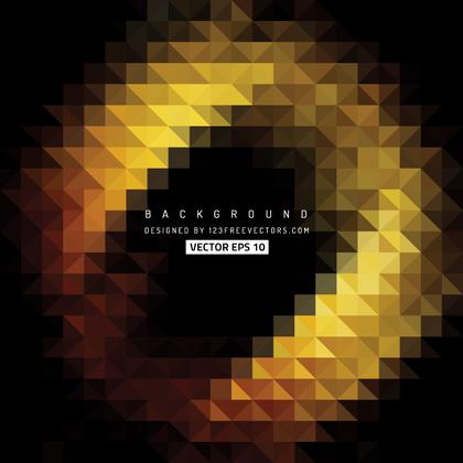 Black Gold Triangle Shape Background